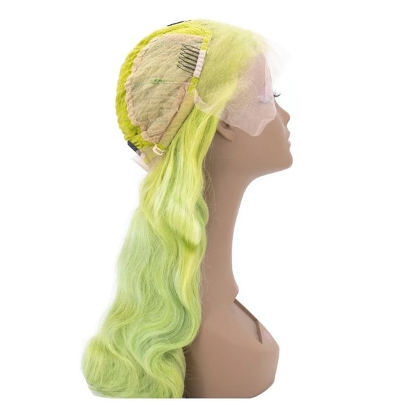 New Emerald Green Front Lace Wig 14” main image 11